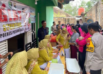 Sambut Hari Bhayangkara ke-79, Polres Pesawaran Gelar Layanan Kesehatan Gratis dan Edukasi Stunting untuk Warga
