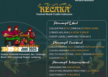Lampung Tuan Rumah RECAKA Festival 2025, Giring Ganesha Siap Buka Perhelatan Musik Tradisi Nusantara