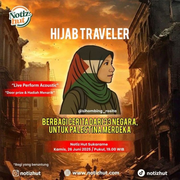 Rosita Sihombing Siap Berbagi Cerita 33 Negara untuk Palestina di Bandar Lampung