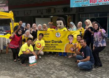 Mitra Maxim Donorkan Darah, Sambut Hari Donor Internasional Bersama PMI Bandar Lampung