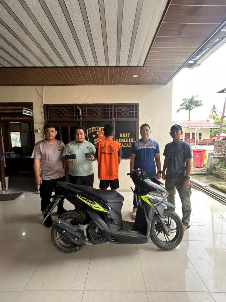 Remaja 15 Tahun Ditangkap Tekab 308 Polsek Natar Usai Bobol Motor Warga Saat Subuh