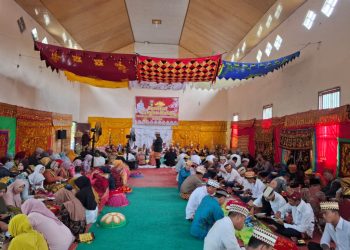 Meriahkan Hari Jadi ke-14, Pekon Sukajaya Kobarkan Semangat Budaya Lewat Tradisi Pangan Balak
