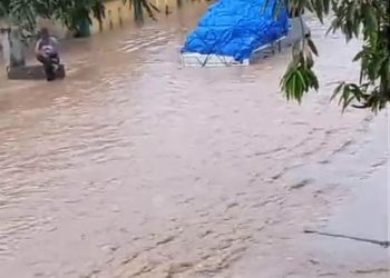 Hujan Deras Sebabkan Banjir di Pardasuka, Puluhan Rumah Terendam dan Jalan Raya Lumpuh