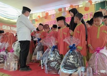 Gebyar Senyum Muharam Meriahkan Milad Pertama Ponpes Yatim Al-Ishlah Pringsewu