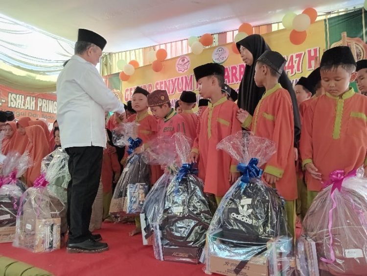Gebyar Senyum Muharam Meriahkan Milad Pertama Ponpes Yatim Al-Ishlah Pringsewu