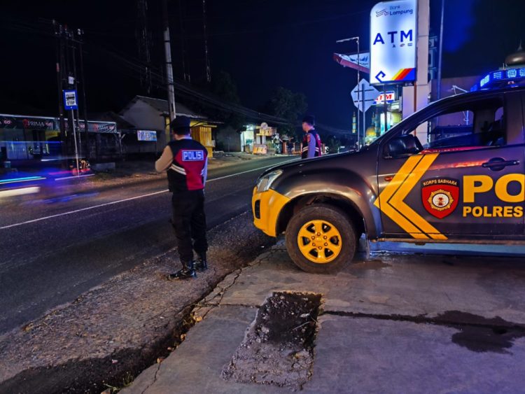 Samapta Polres Pesawaran Intensifkan Patroli Malam, Cegah Gangguan Kamtibmas