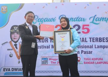 Bandar Lampung Pecahkan Rekor MURI Sekubal Terpanjang, Hadiah Ulang Tahun ke-343 yang Menggugah