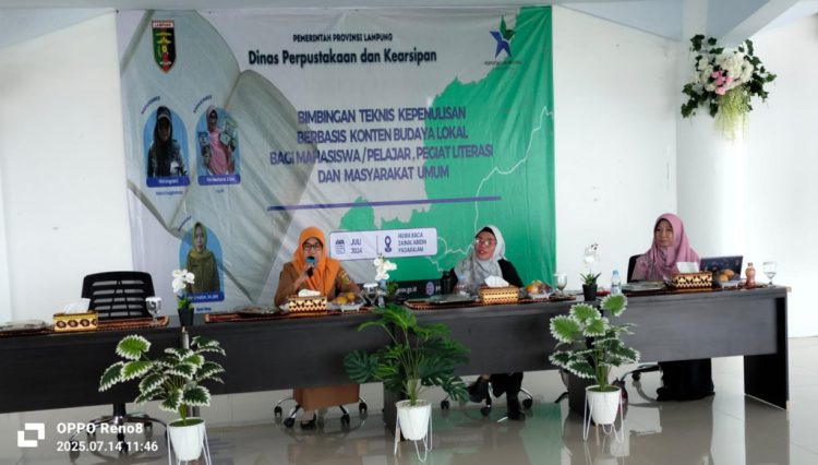 Riski Sofyan Resmikan Bimtek Kepenulisan Berbasis Budaya Lokal, Dorong Lahirnya Penulis Asli Lampung
