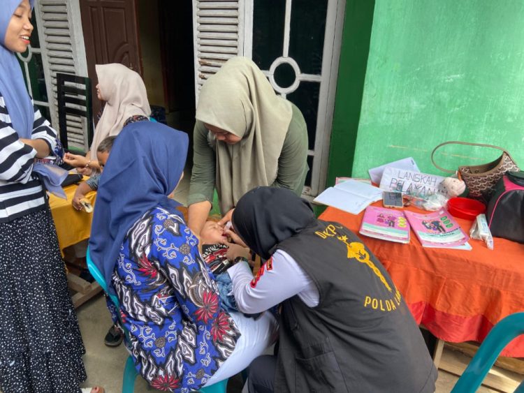 Kolaborasi Polres Pesawaran dan Puskesmas Bernung: Hadirkan Posyandu Balita, Cegah Stunting Sejak Dini