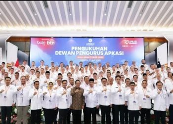 Bupati Lampung Selatan Radityo Egi Pratama Resmi Dikukuhkan Jadi Bendahara Umum Apkasi 2025–2030
