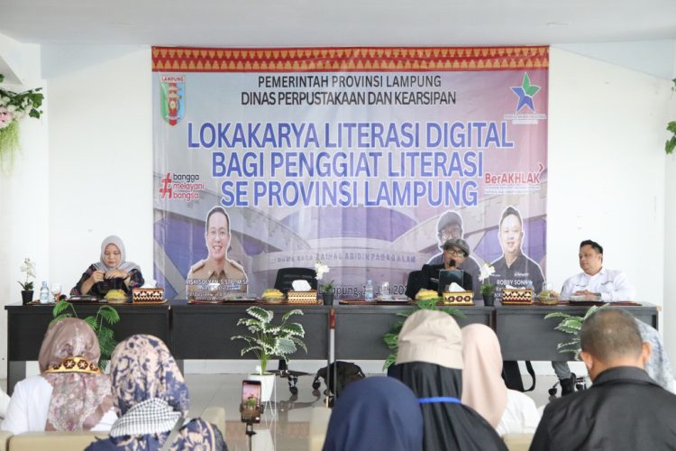 Diperpus Lampung Dorong Penggiat Literasi Hadapi Tantangan Digital Lewat Lokakarya