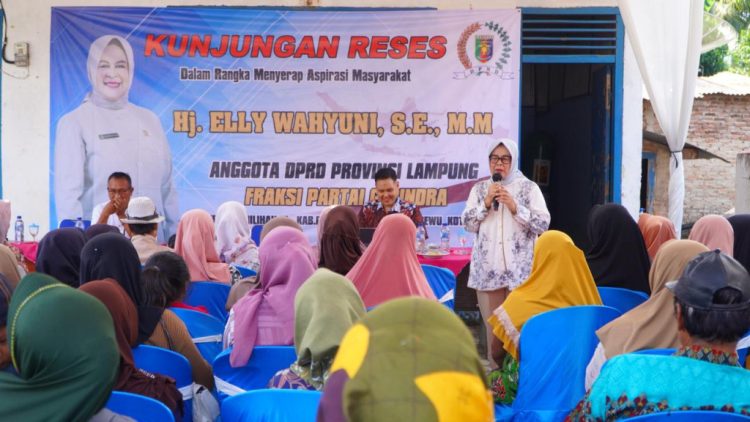 Elly Wahyuni Serap Aspirasi Warga Way Ratai, Soroti Jalan Rusak dan Program Pemutihan Pajak