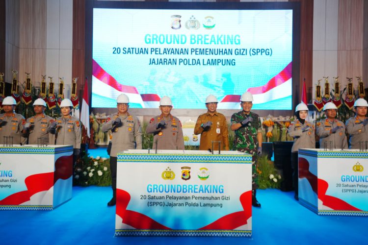 Kapolri Resmikan Groundbreaking 20 SPPG di Lampung, POLRI Dorong Pemenuhan Gizi Anak Sekolah Lewat Program MBG