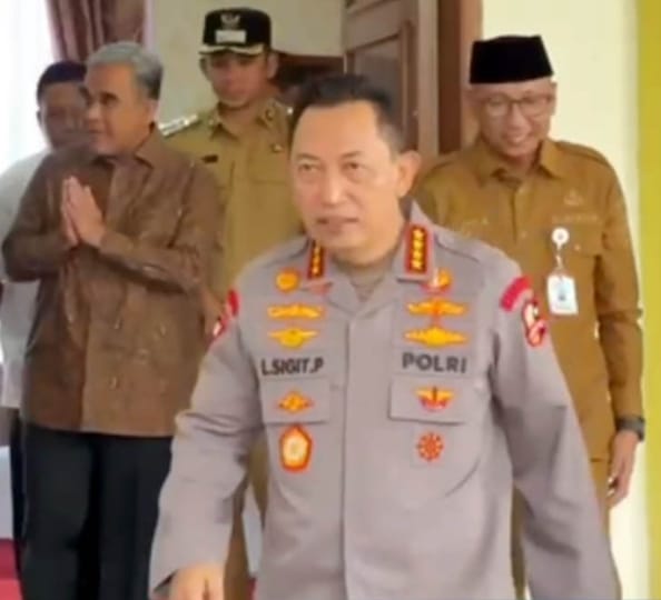 Sambut Kapolri di Lampung, Bupati Lamsel Dukung Penuh Program Gizi Anak Nasional