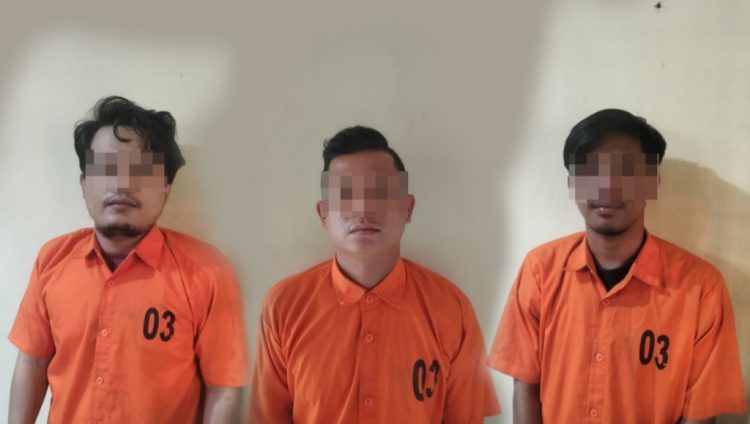 Polsek Pringsewu Kota Bekuk Tiga Pria Terlibat Penggelapan Motor, Satu Gunakan Uang Gadai untuk Beli Sabu