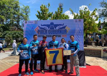 Prajurit Muda Yonif 7 Marinir Raih Tiga Medali di Piala Gubernur Renang 2025