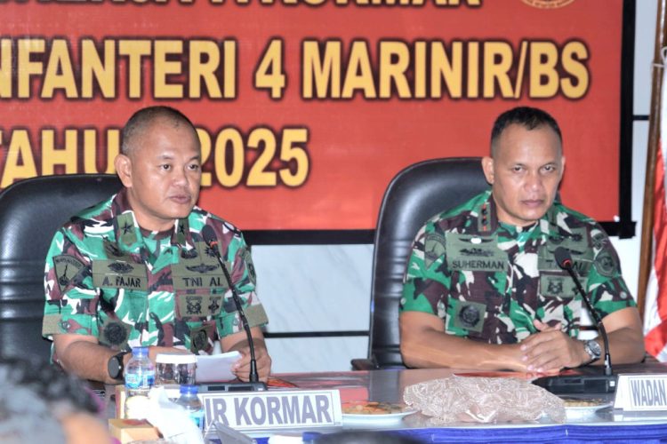 Brigif 4 Marinir/BS Terima Kunjungan Itkormar dan Tim Audit Kinerja Tahun 2025