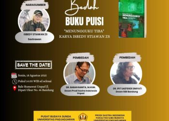 Menunggu dengan Tenang: Buku Puisi Isbedy Stiawan ZS Akan Dibedah di Unpad