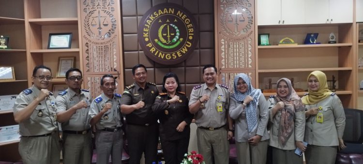 Perkuat Kolaborasi, BPN Pringsewu Jalin Silaturahmi dengan Kepala Kejari yang Baru