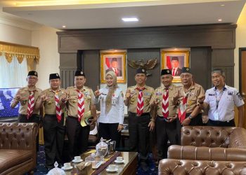 Kwarnas Pramuka Audiensi dengan Wakil Gubernur Lampung, Matangkan Kesiapan Karang Pamitran Nasional 2028
