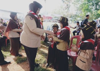 Hari Pramuka Ke-64, Kwarcab Pringsewu Gelar Pesta Siaga di Lapangan Pekon Panggung Rejo