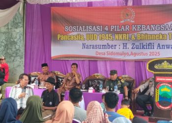 Sosialisasi Empat Pilar Kebangsaan MPR Digelar Anggota DPR RI H. Zulkifli Anwar di Desa Sidorejo Lampung Selatan