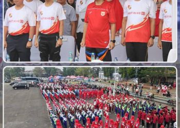 Semarak Gerak Jalan Pelajar Lampung Utara Kobarkan Semangat Kemerdekaan