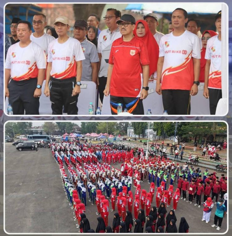Semarak Gerak Jalan Pelajar Lampung Utara Kobarkan Semangat Kemerdekaan