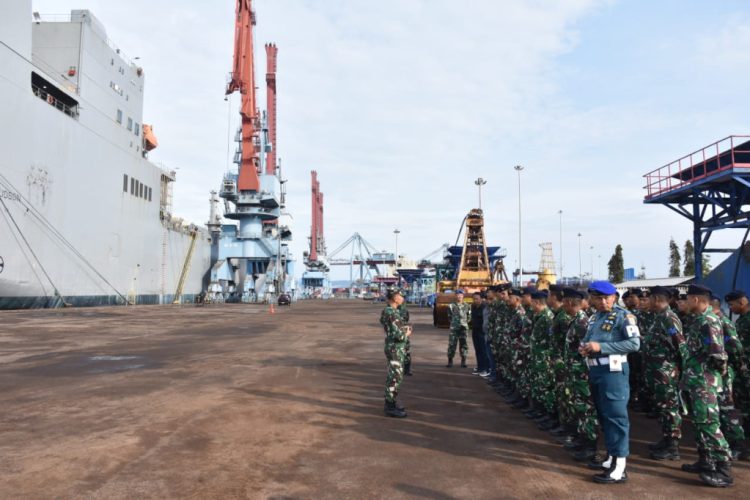 Lanal Lampung Perkuat Pengamanan Kapal Perang Asing di Pelabuhan Panjang