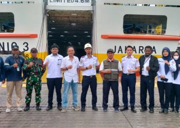 KMP Munic III Lakukan Uji Coba Sandar di Pelabuhan Penyeberangan ASDP Bakauheni