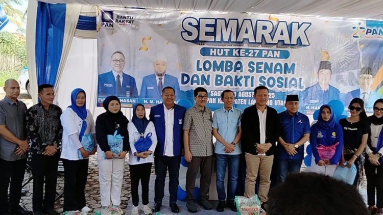 Momentum HUT PAN ke-27, DPD Lampung Utara Tekankan Kepedulian Sosial