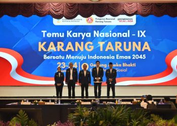 Dendi Ramadhona Hadiri Temu Karya Nasional Karang Taruna 2025, Budisatrio Djiwandono Terpilih Jadi Ketua Umum