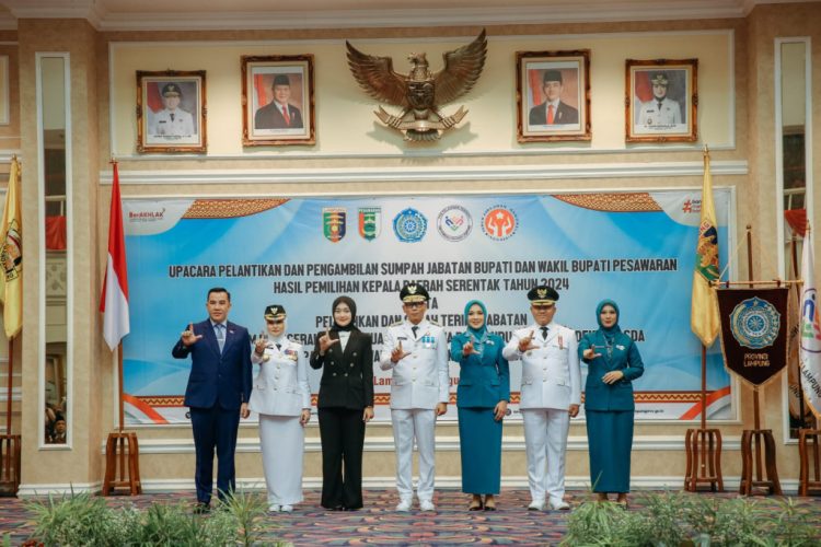 Pelantikan Resmi Bupati dan Wakil Bupati Pesawaran 2025–2030, Nanda Indira dan Antonius Muhammad Ali, Tandai Awal Era Baru Pembangunan