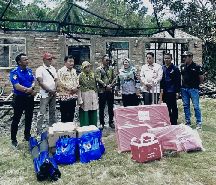 Pemkab Pringsewu Sigap Tanggapi Kebakaran di Keputran, Berikan Bantuan dan Pendampingan Terhadap Korban