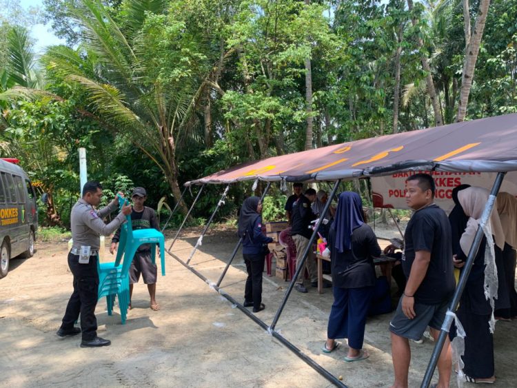 Polres Tanggamus Gelar Pengobatan Gratis untuk Warga Semaka Pascagempa
