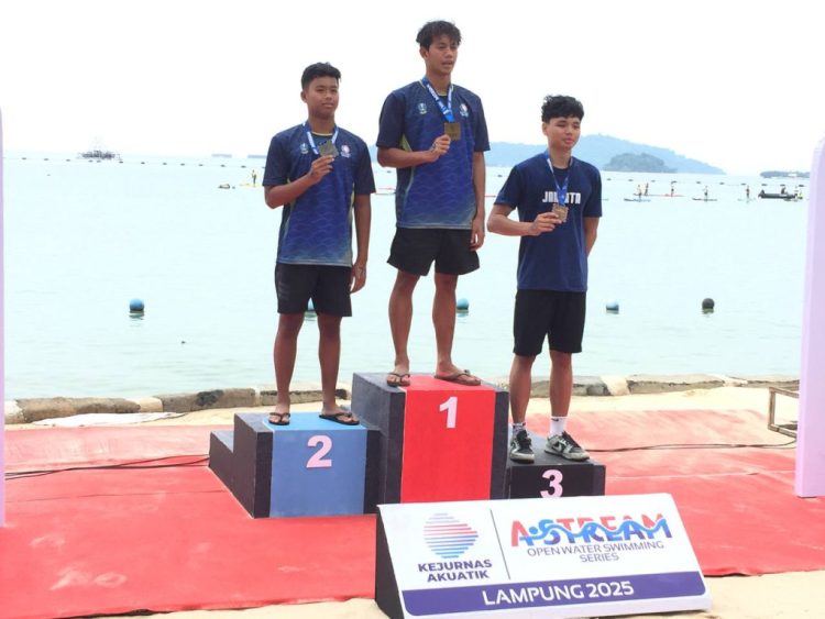 Jawa Timur Kuasai Podium di Kejurnas Astream Open Water Swimming 2025 di Kyokko Beach Lampung