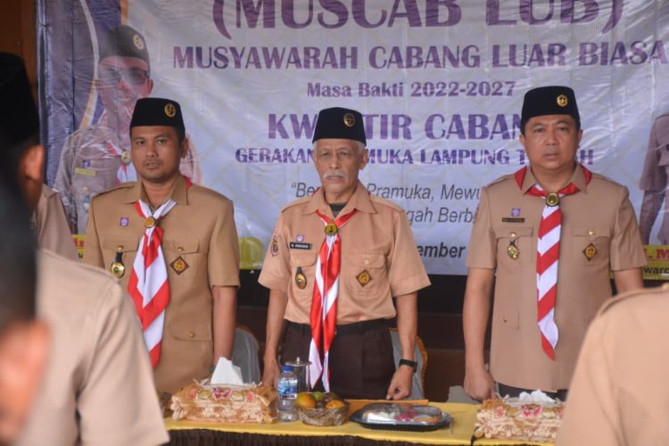 Gerakan Pramuka Lampung Tengah Gelar Muscalub, Welly Adi Wantra Terpilih Jadi Ketua Kwarcab Masa Bakti 2022-2027