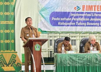 Penguatan Literasi Di Tulang Bawang Barat, Thomas Americo Ingatkan Guru Bangun Nalar Kritis Siswa