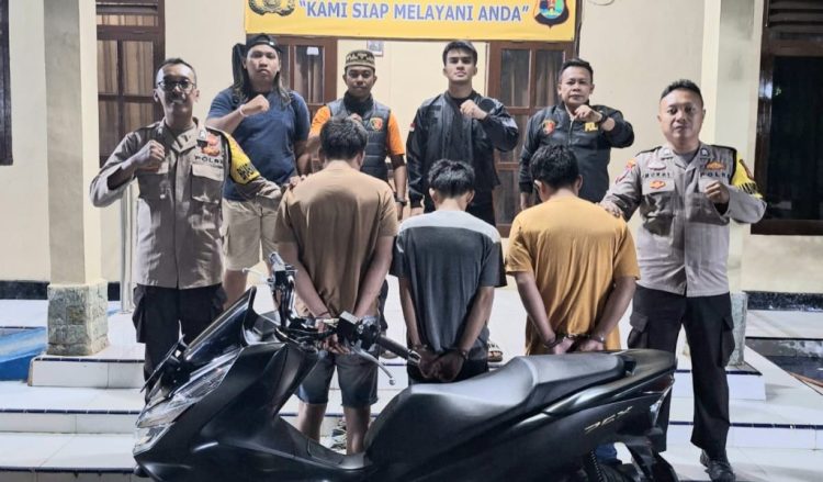 Polsek Pugung Bongkar Penipuan Motor Modus COD, Tiga Tersangka Diciduk, Satu Pelaku Masih Buron