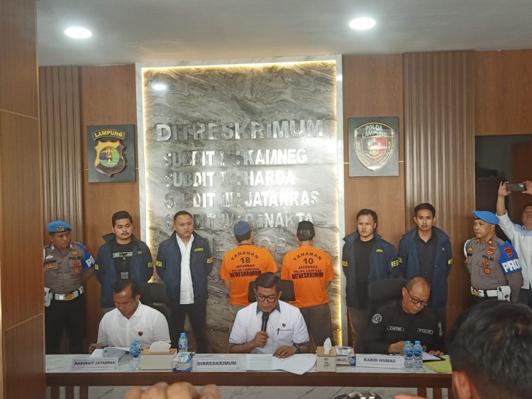 Dua Oknum LSM di Lampung Ditahan Polda, Diduga Lakukan Pemerasan Pejabat RSUDAM