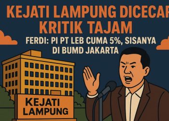 Kejati Lampung Diserang Kritik, Ferdi Gunsan Ungkap Fakta Mengejutkan: “PI PT LEB Hanya 5%, Bukan 10% Seperti Diklaim”