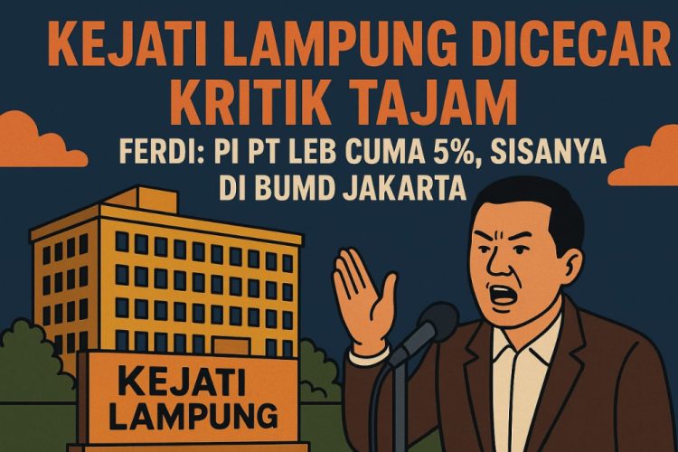 Kejati Lampung Diserang Kritik, Ferdi Gunsan Ungkap Fakta Mengejutkan: “PI PT LEB Hanya 5%, Bukan 10% Seperti Diklaim”