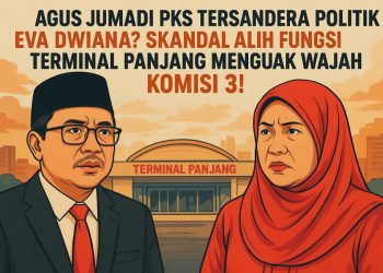 Agus Jumadi PKS Tersandera Politik Eva Dwiana? Skandal Alih Fungsi Terminal Panjang Menguak Wajah Komisi III DPRD Bandar Lampung