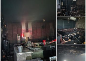 Malam Mencekam di Bandar Lampung! Bar dan Lounge Radar Space Dilalap Api, Diduga Akibat Human Error