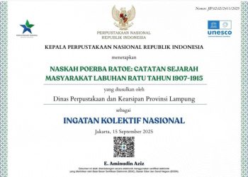 Dua Naskah Kuno Lampung Raih Sertifikat IKON 2025, Jadi Kebanggaan Nusantara