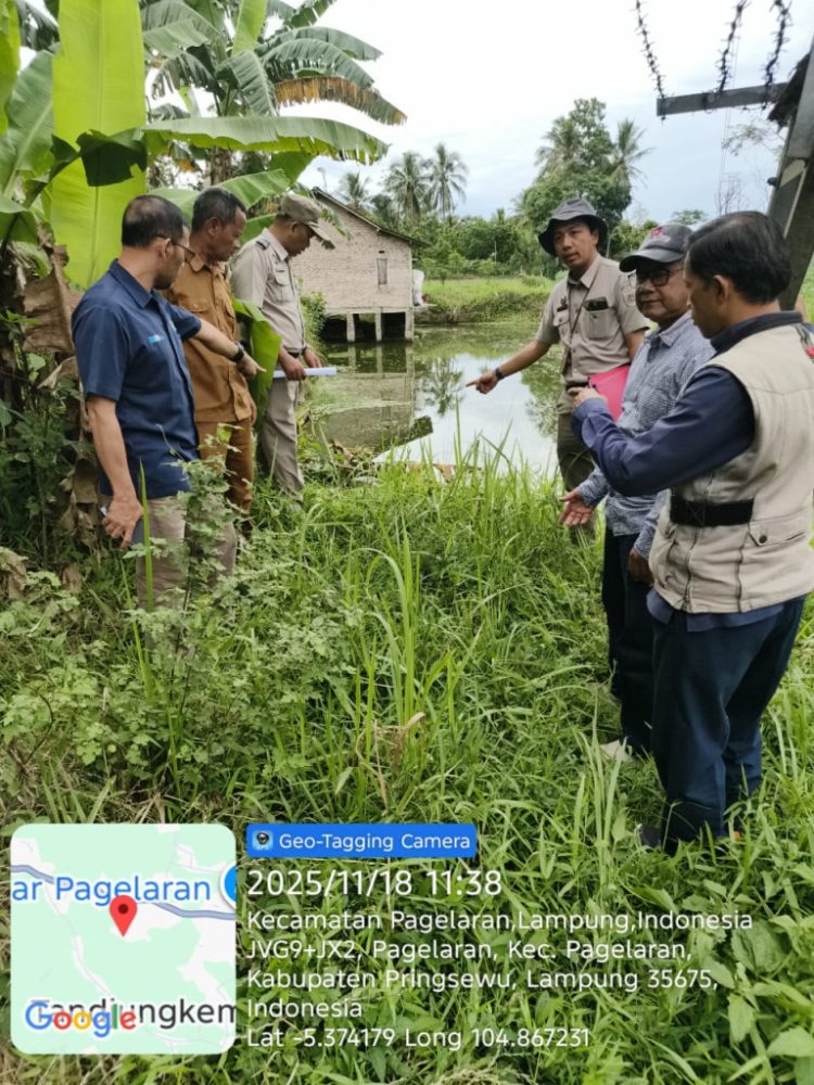 Tim Panitia A Kantah Pringsewu Turun Lapangan untuk Verifikasi Aset Strategis PT PLN di Pujiharjo