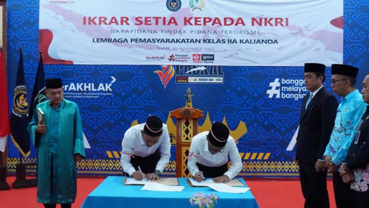 Ikrar Setia NKRI di Lapas Kalianda: Warga Binaan Terorisme Kembali ke Jalan Kebangsaan