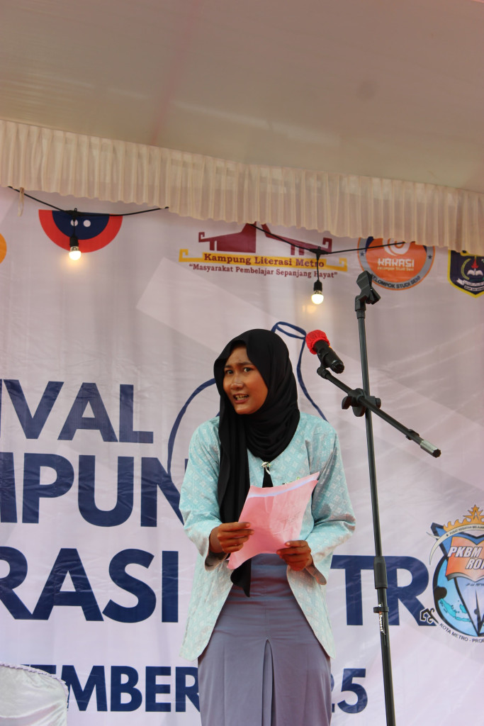 Akibar Ramai Dan Penuh Cerita, Festival Kampung Literasi Metro Suguhkan Lomba Baca Puisi Yang Menggugah