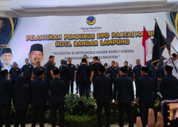 Naldi Rinara dan Ahmad Rizqy Pimpin DPD Nasdem Bandar Lampung