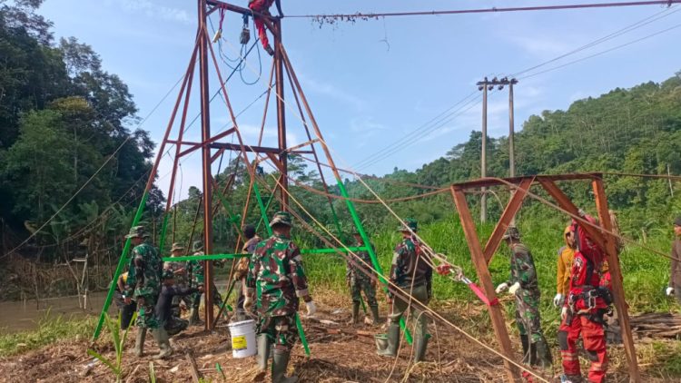 Pangdam XXI: Progres Jembatan Gantung Garuda di Tanggamus Capai 45 Persen